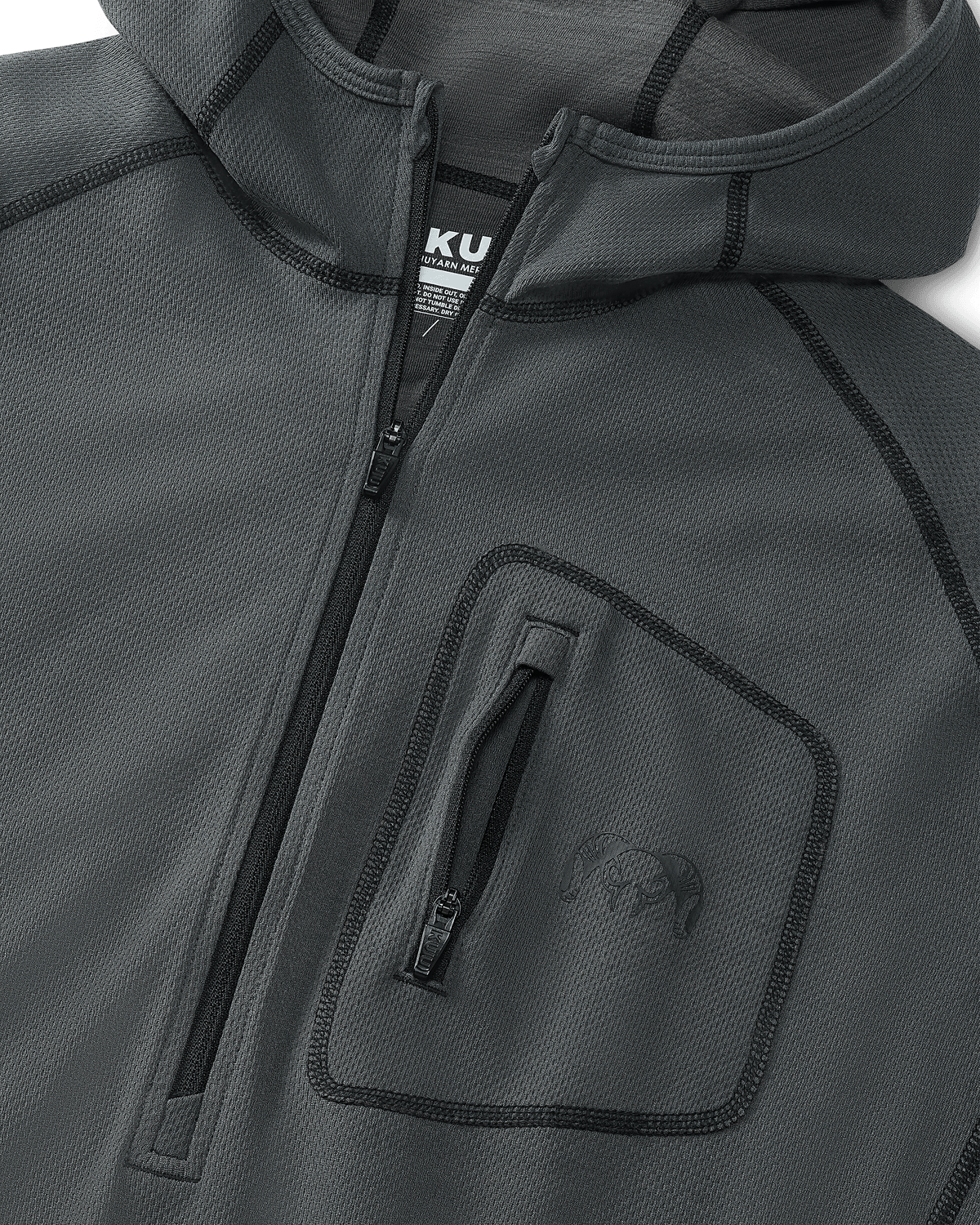 PRO Merino 200 Zip-T Hoodie | Verde