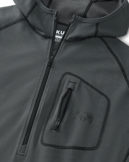 PRO Merino 200 Zip-T Hoodie | Verde