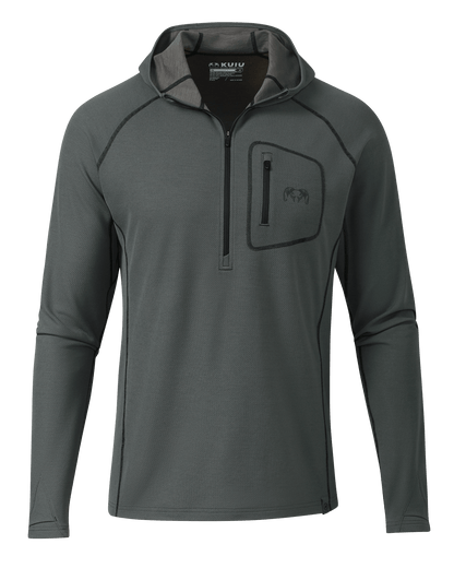 PRO Merino 200 Zip-T Hoodie | Verde