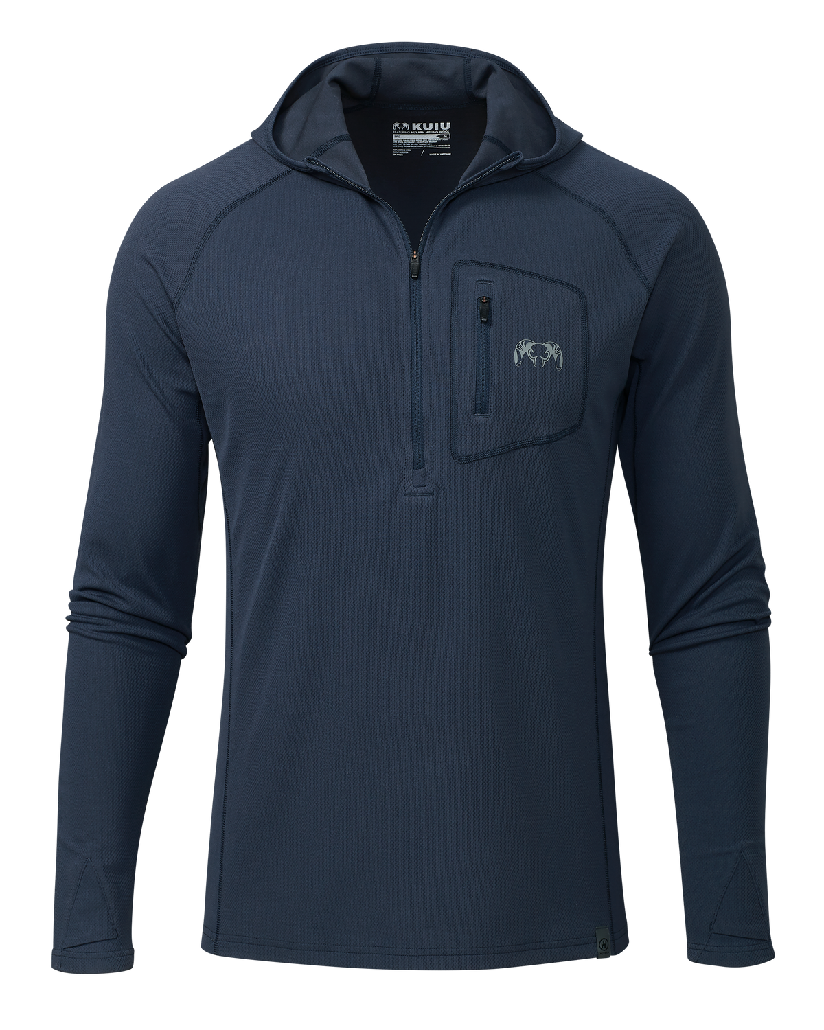 PRO Merino 200 Zip-T Hoodie | Verde