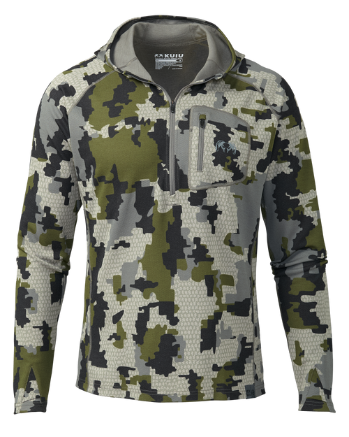 PRO Merino 200 Zip-T Hoodie | Verde
