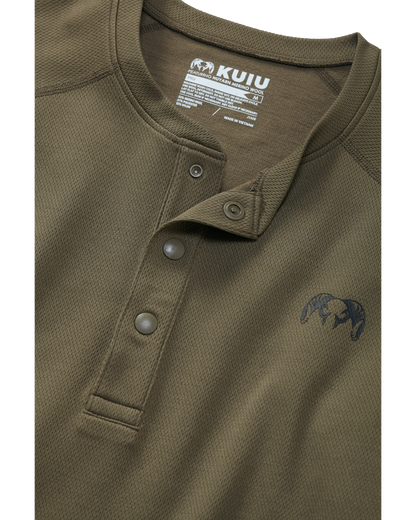 PRO Merino 200 Henley | Gunmetal
