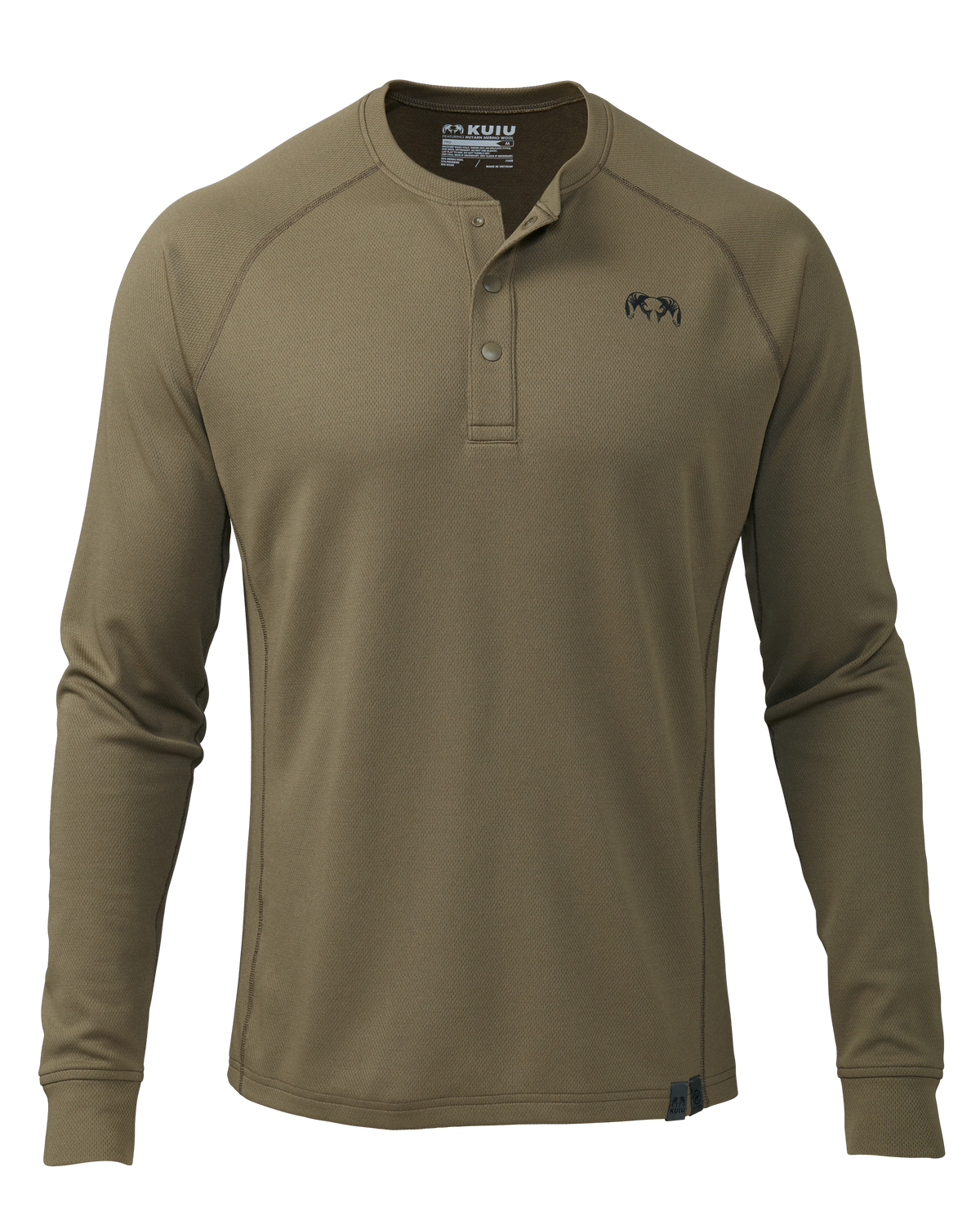 PRO Merino 200 Henley | Gunmetal