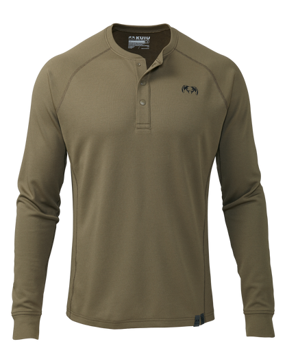 PRO Merino 200 Henley | Gunmetal