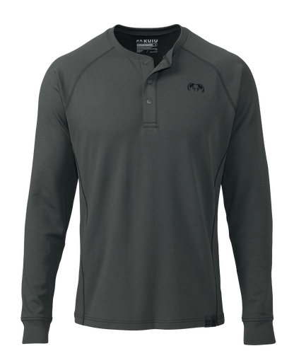 PRO Merino 200 Henley | Ash