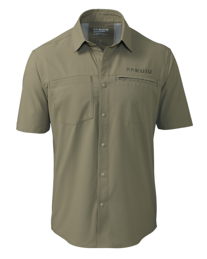 Mesa Vented SS Snap Shirt | Stone