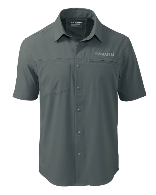 Mesa Vented SS Snap Shirt | Stone
