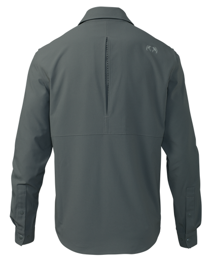 Mesa Vented LS Snap Shirt | Slate
