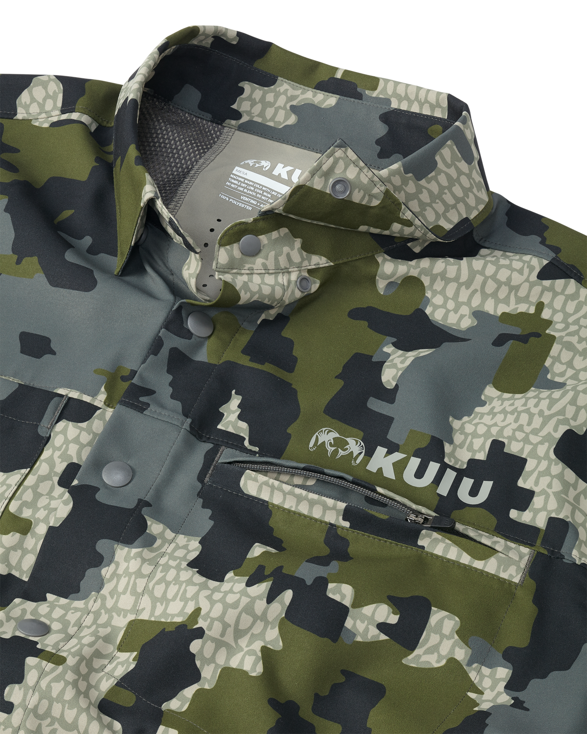 Mesa Vented LS Snap Shirt | Slate