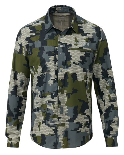 Mesa Vented LS Snap Shirt | Slate
