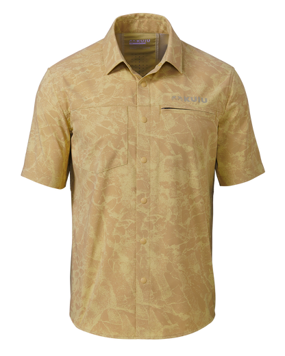 Mesa Vented SS Snap Shirt | Stone