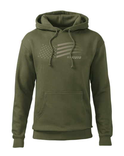 KUIU Flag Hoodie | Heather Grey