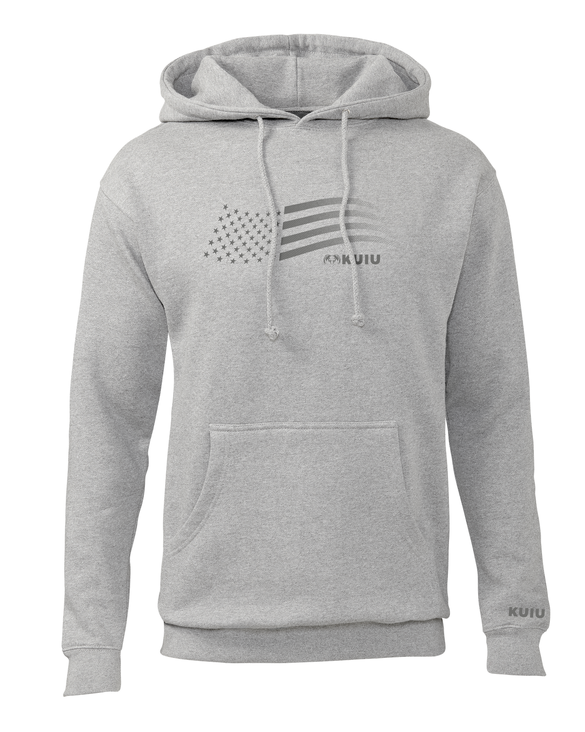 KUIU Flag Hoodie | Heather Grey
