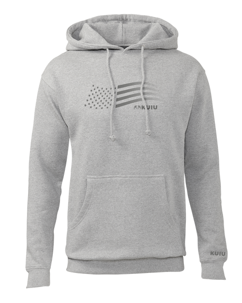 KUIU Flag Hoodie | Heather Grey