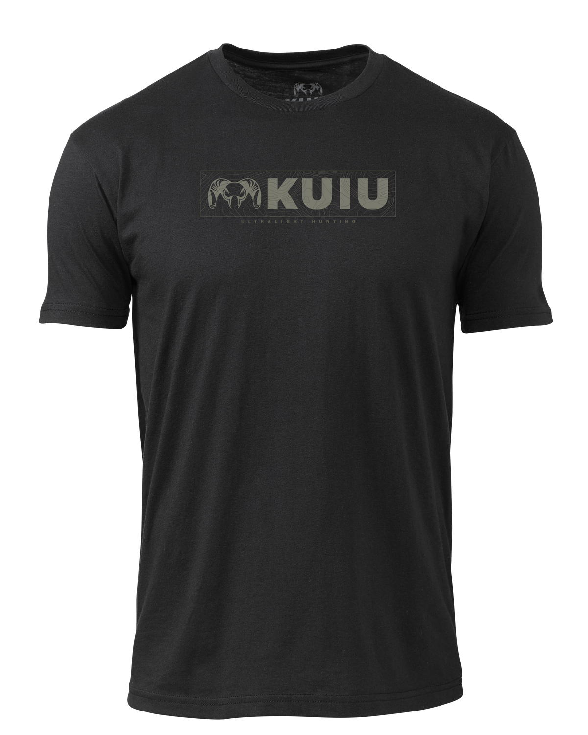 KUIU Topo Block Logo T-Shirt | Indigo