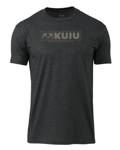KUIU Topo Block Logo T-Shirt | Indigo