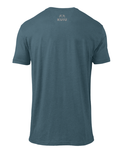 KUIU Topo Block Logo T-Shirt | Indigo
