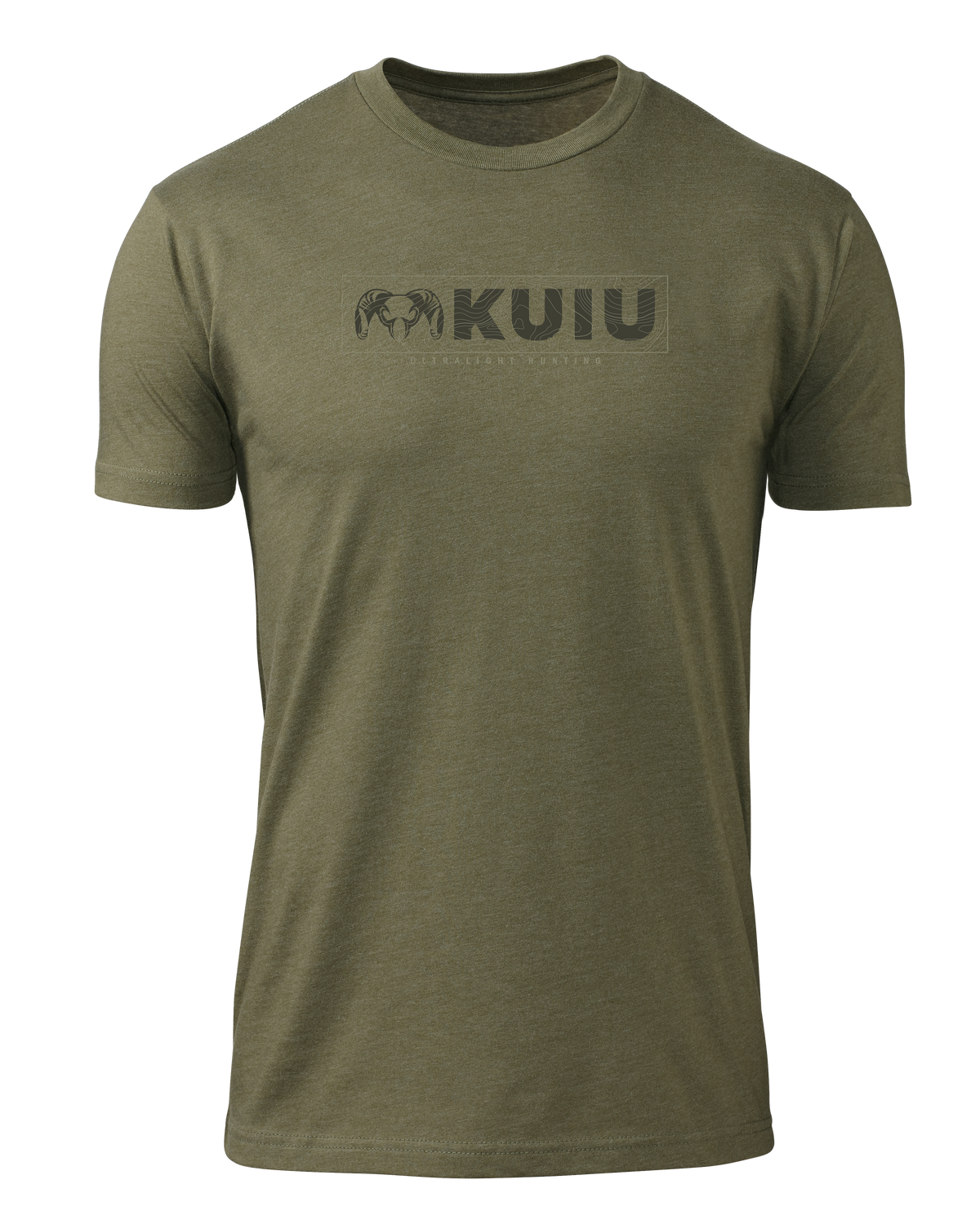 KUIU Topo Block Logo T-Shirt | Indigo