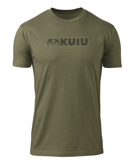 KUIU Topo Block Logo T-Shirt | Indigo