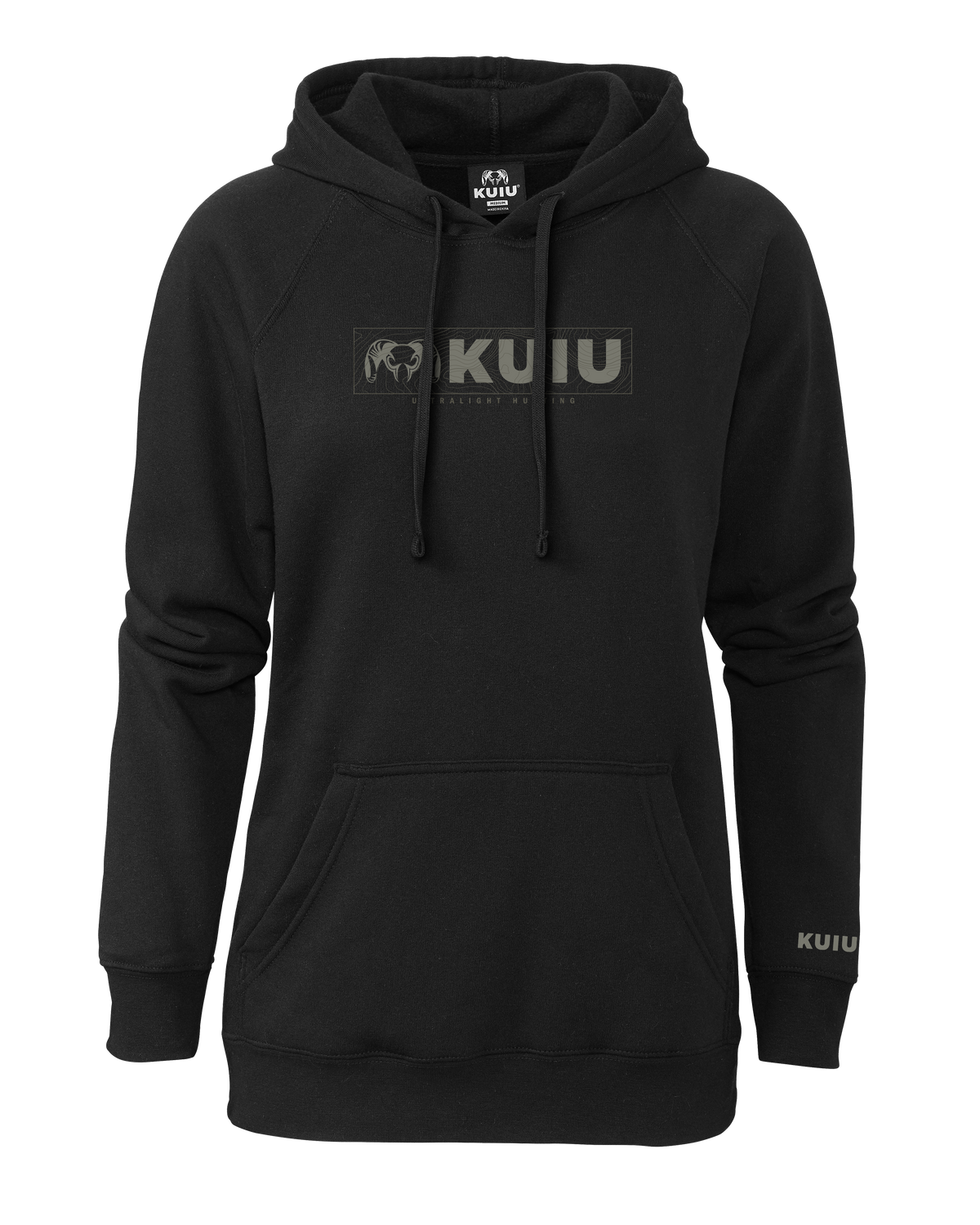 Women's Topo Block Logo Hoodie | Charcoal