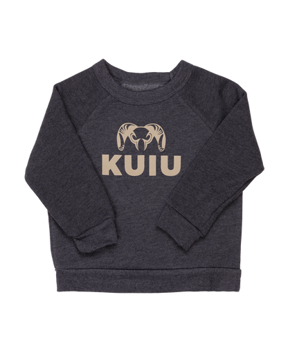 Toddler Stacked Logo Crewneck Sweatshirt | Khaki