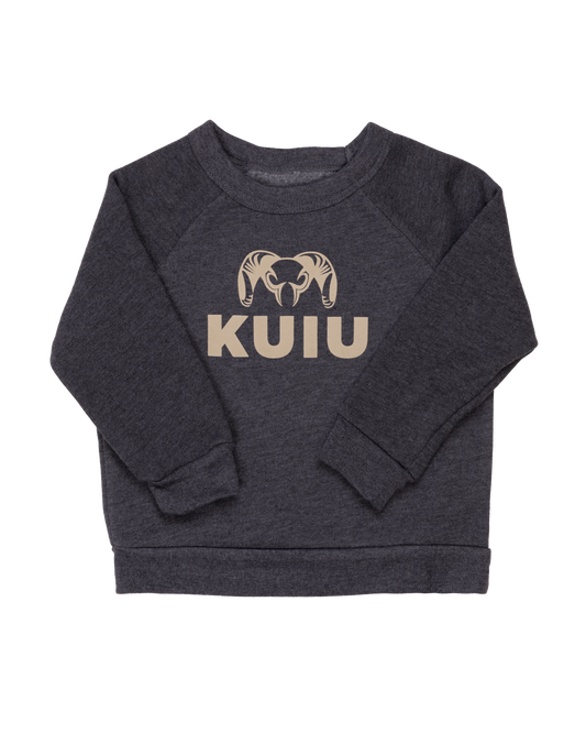 Toddler Stacked Logo Crewneck Sweatshirt | Khaki
