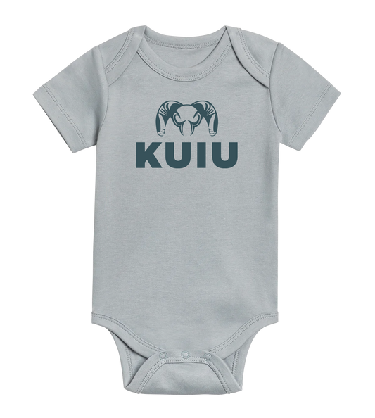 KUIU Stacked Logo Baby One-Piece | Mist