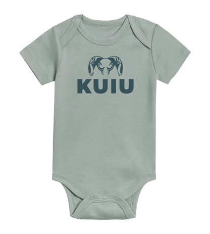 KUIU Stacked Logo Baby One-Piece | Mist