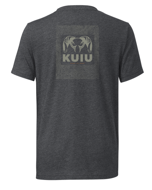 KUIU Youth Topo Back Logo T-Shirt | Charcoal