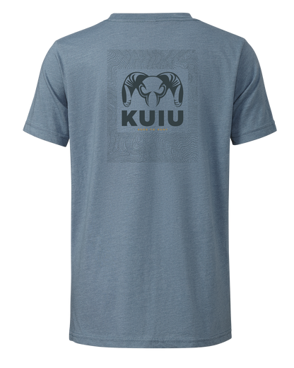 KUIU Youth Topo Back Logo T-Shirt | Charcoal
