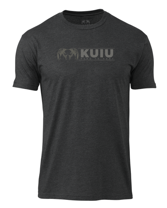 KUIU Here to Hunt Logo T-Shirt | Charcoal
