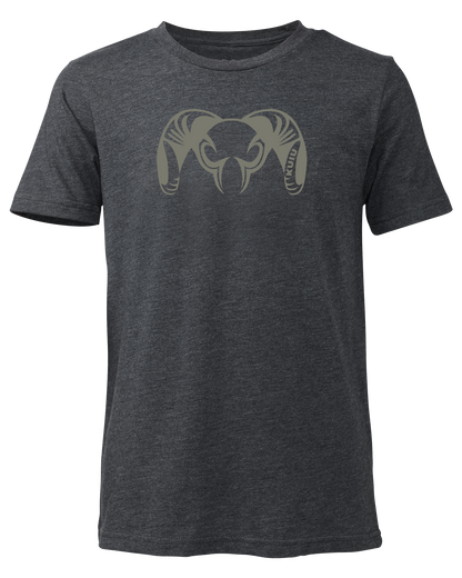 Youth Engraved Ram T-Shirt | Midnight Navy