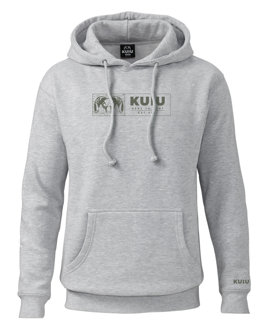 KUIU Topo Block Hoodie | Heather Grey