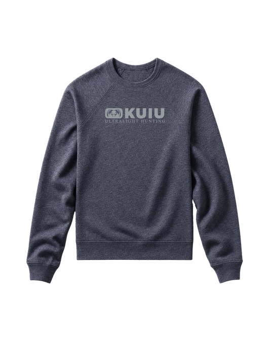 Toddler Block Logo Crewneck Sweatshirt | Heather Navy