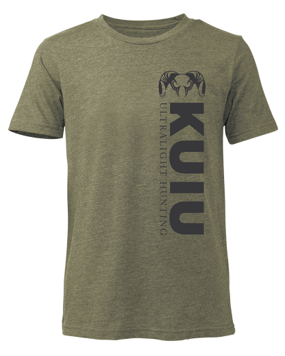 KUIU Youth Solid Vertical T-Shirt | Military Green