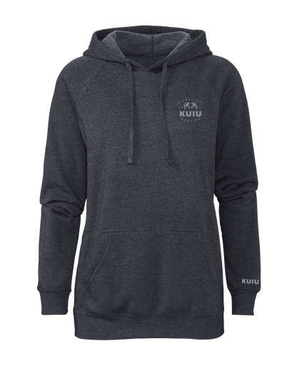 KUIU Women's Ultralight Chest Logo Hoodie | Midnight Heather