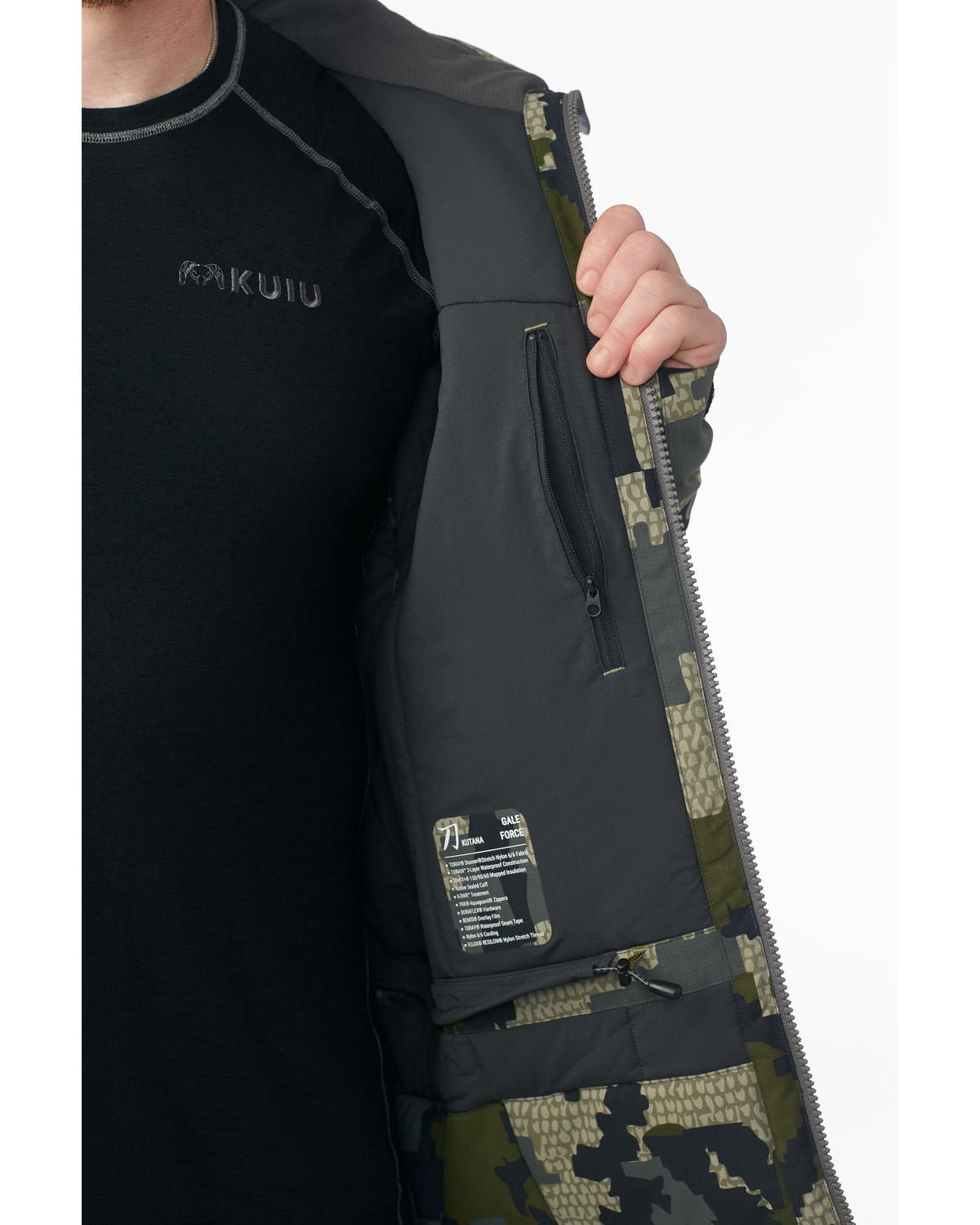 KUIU Kutana Gale Force Hooded Jacket | Ash