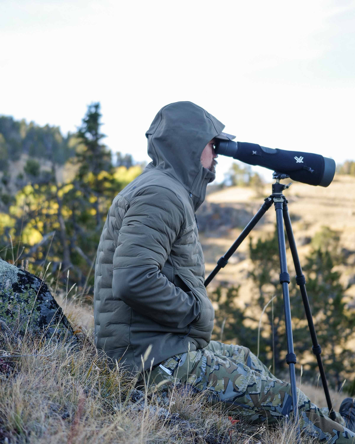 Axis Thermal Hybrid Hooded Jacket | Verde