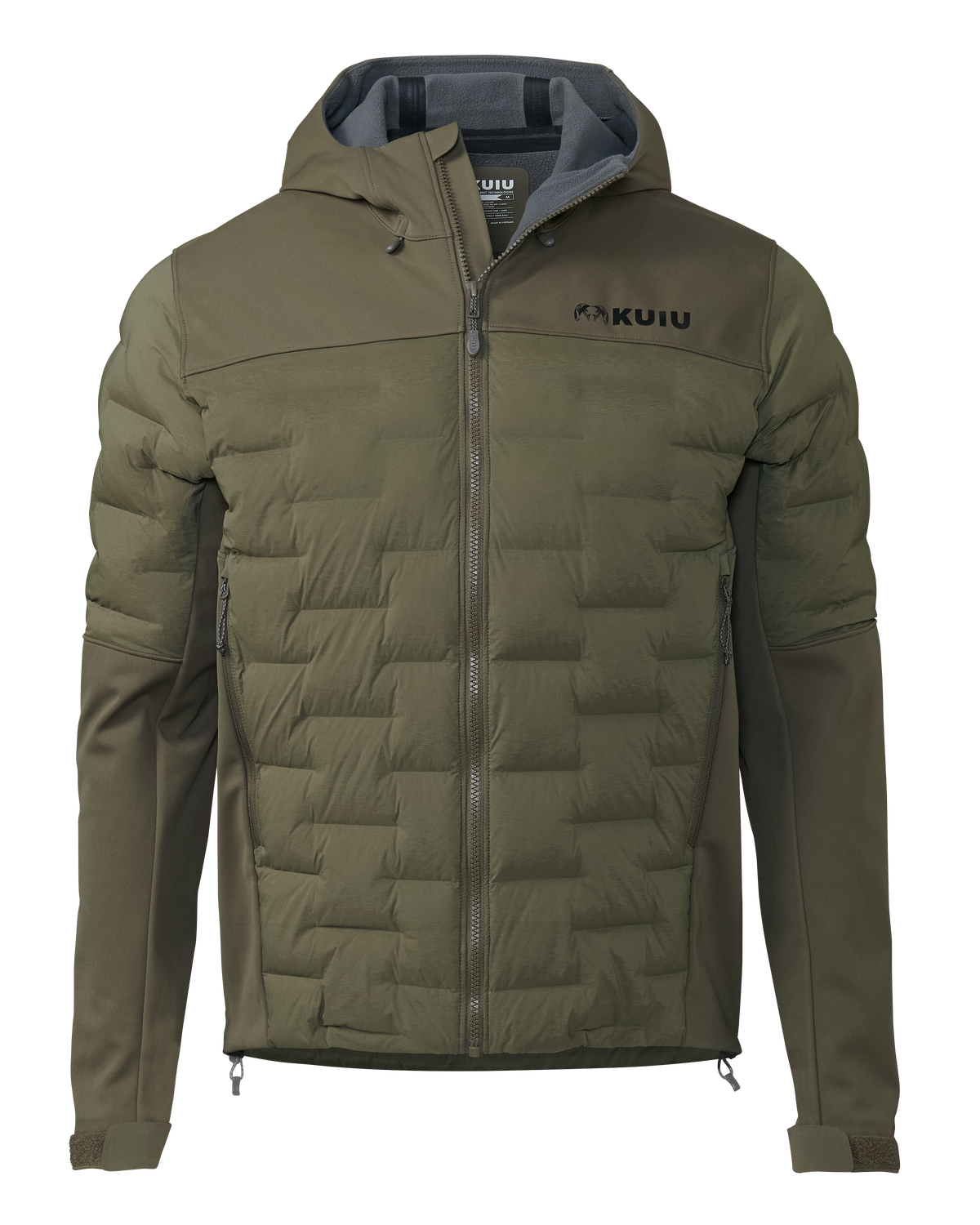 Axis Thermal Hybrid Hooded Jacket | Verde