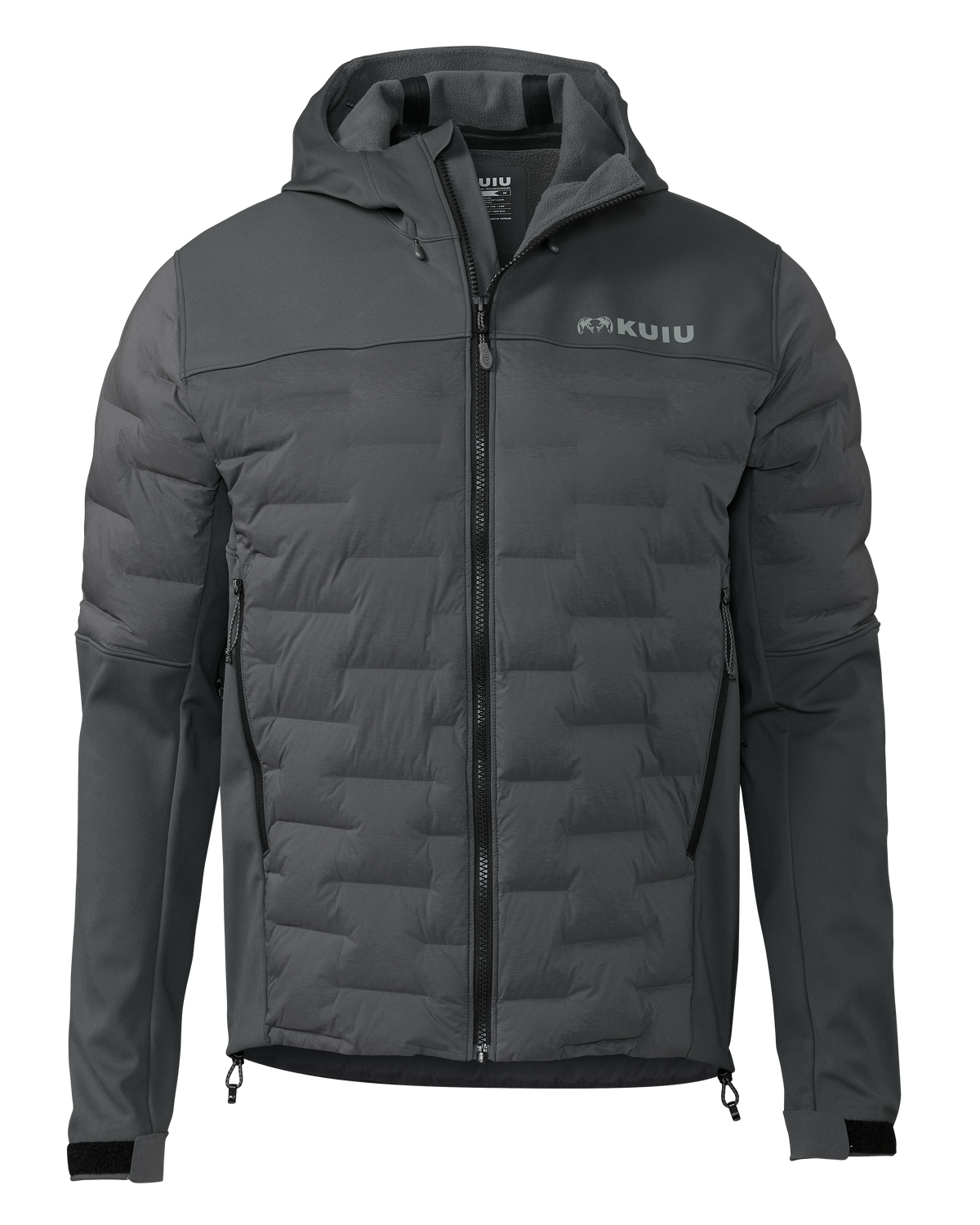 Axis Thermal Hybrid Hooded Jacket | Ash