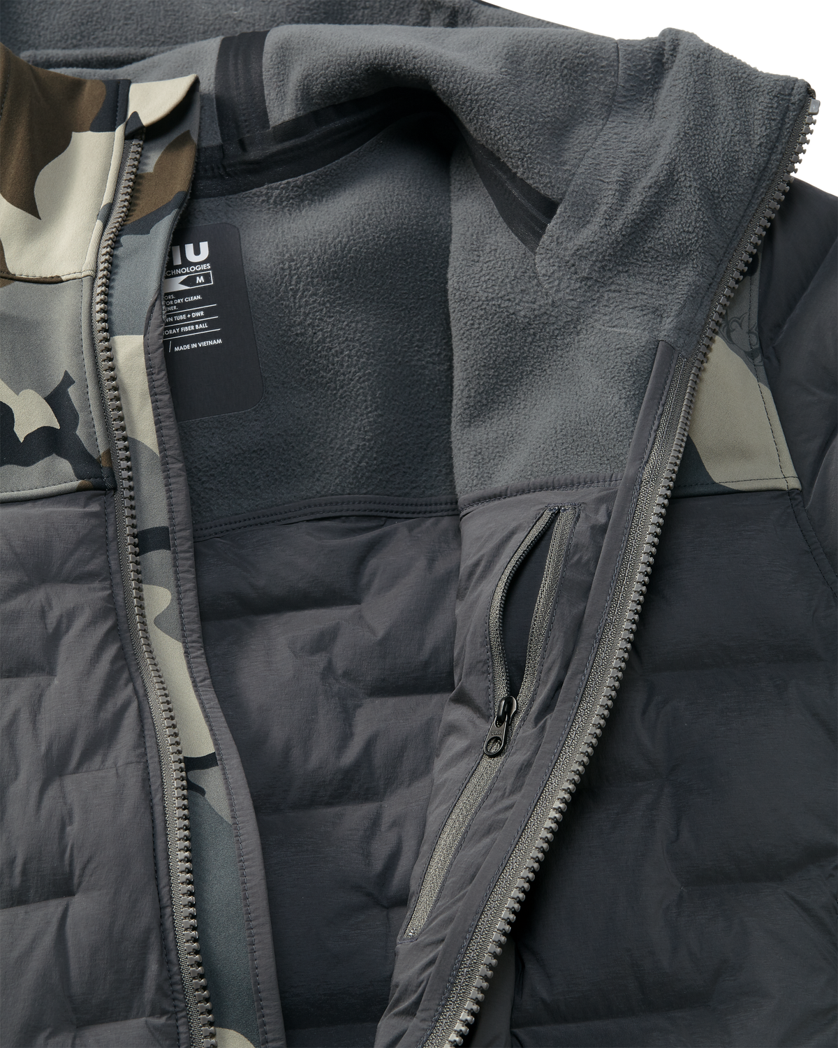 Axis Thermal Hybrid Hooded Jacket | Verde