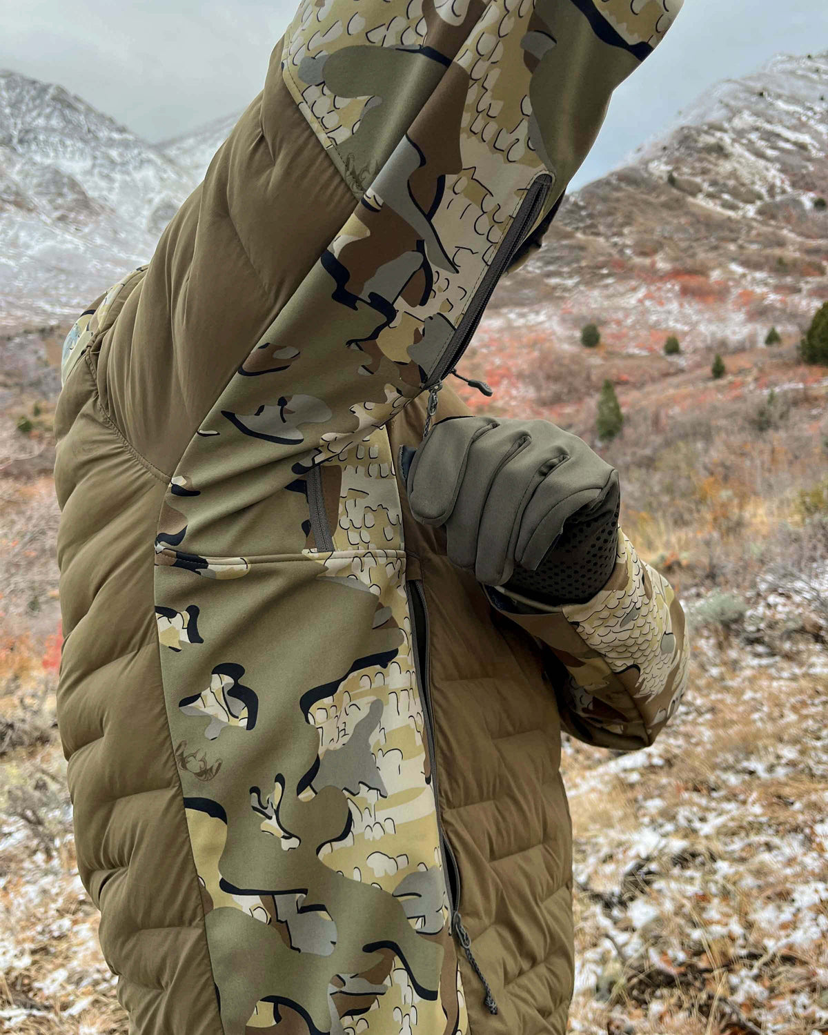 Axis Thermal Hybrid Hooded Jacket | Verde
