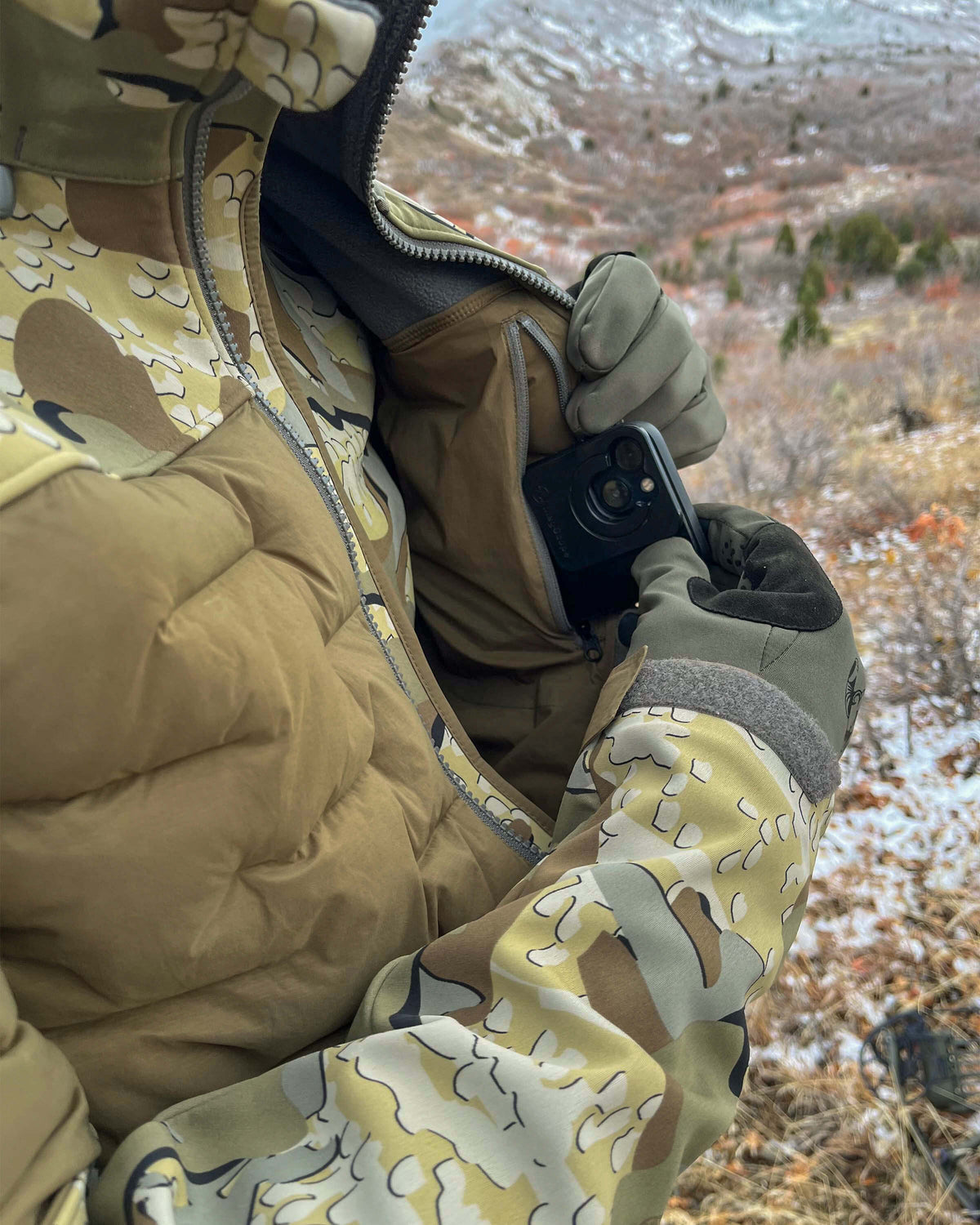 Axis Thermal Hybrid Hooded Jacket | Verde