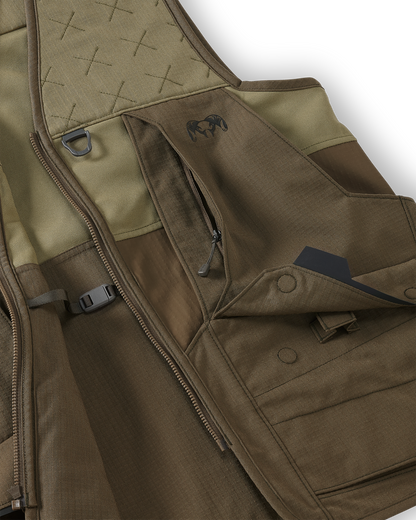 Core Upland Vest | Khaki/Blaze Orange