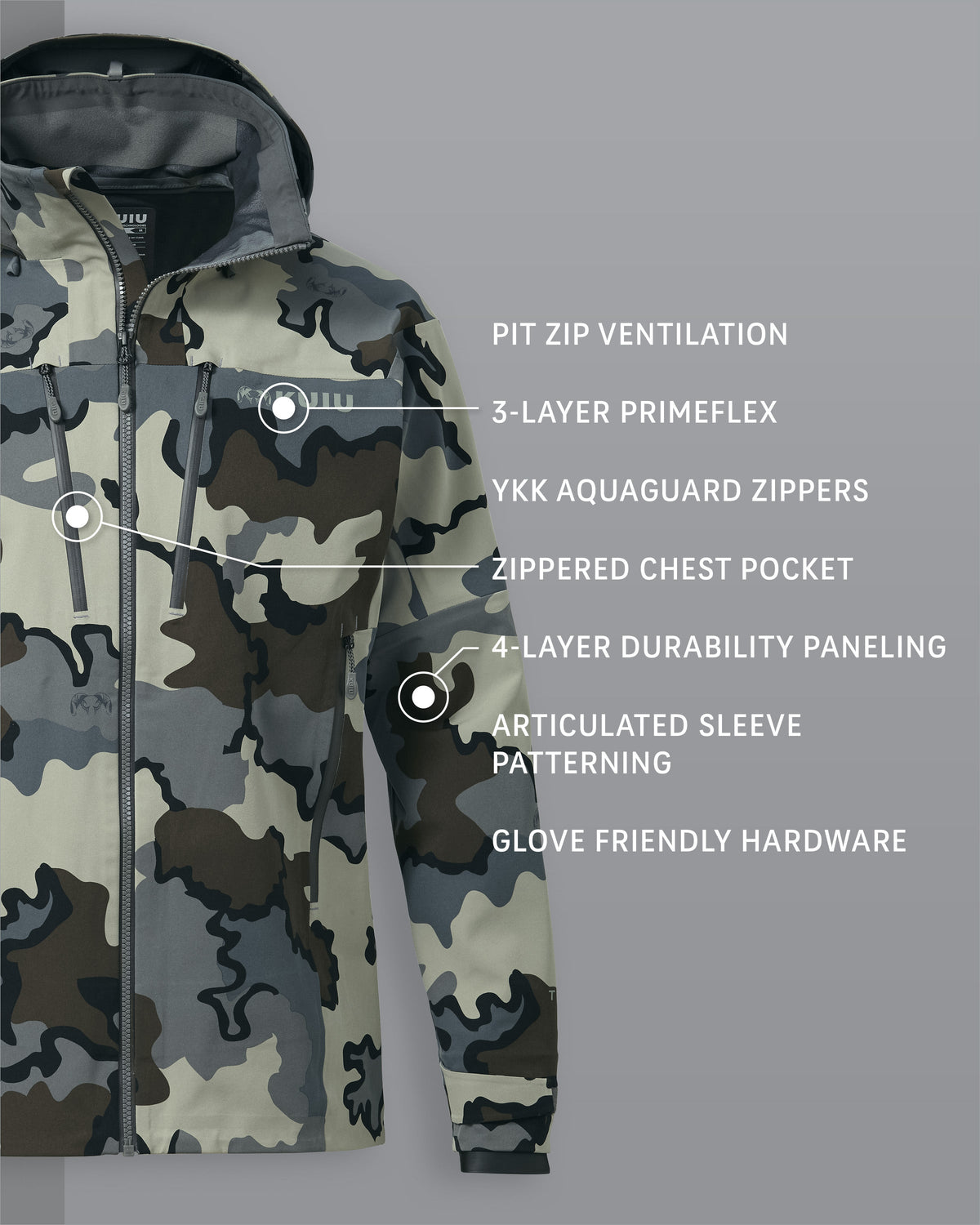 Yukon TR Rain Jacket | Verde