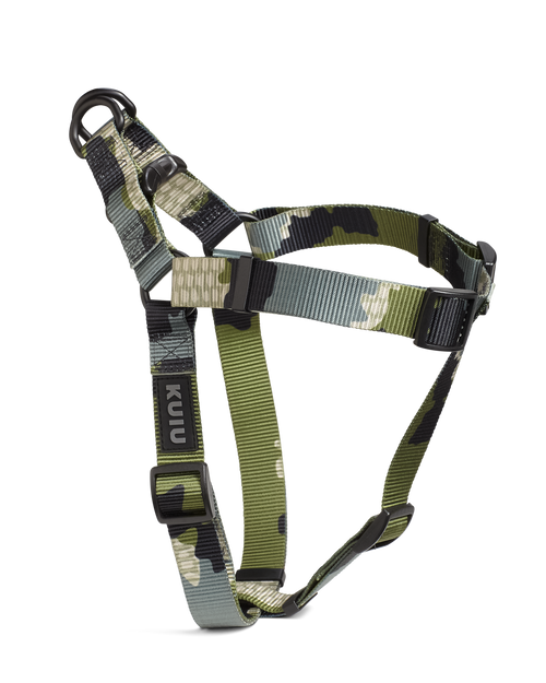 Camo Webbing Dog Harness | Verde