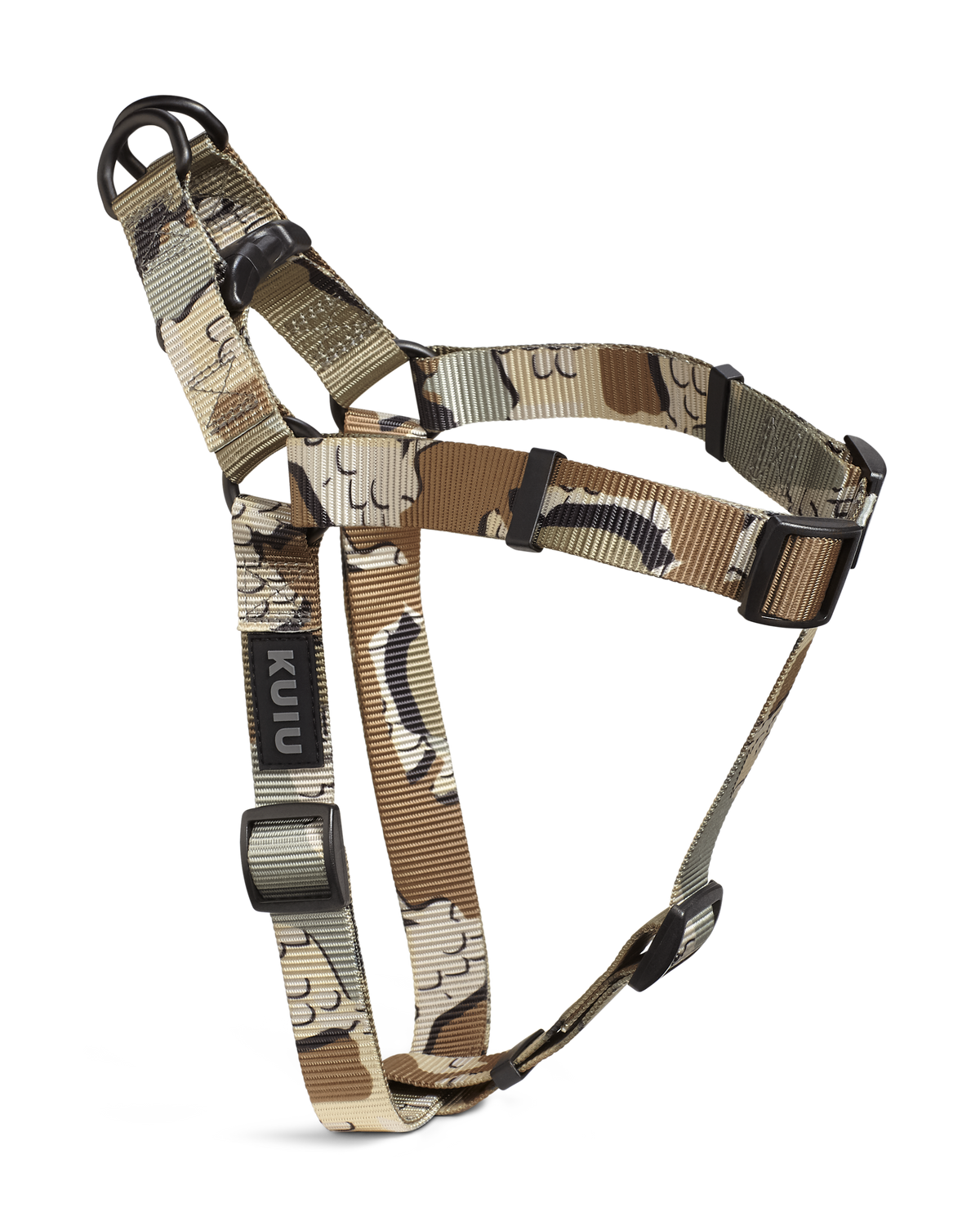 Camo Webbing Dog Harness | Verde