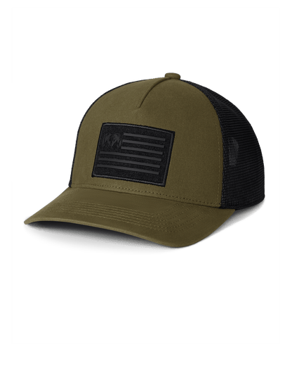 Welded Flag Patch Hat | Olive/Black