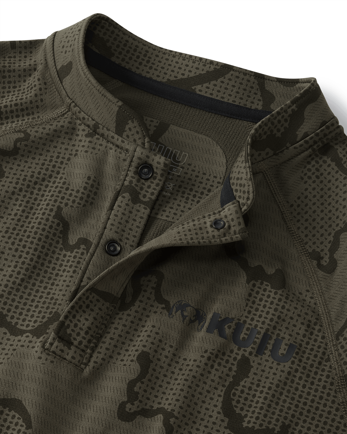 Ridgepoint Fleece Henley | Ash Tonal