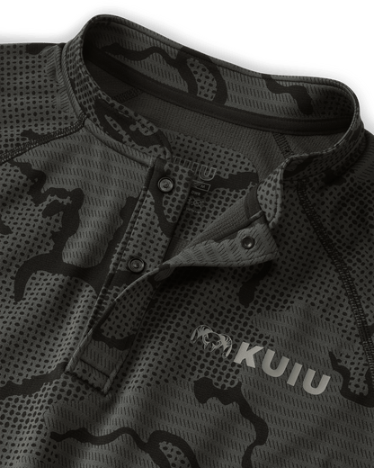 Ridgepoint Fleece Henley | Ash Tonal